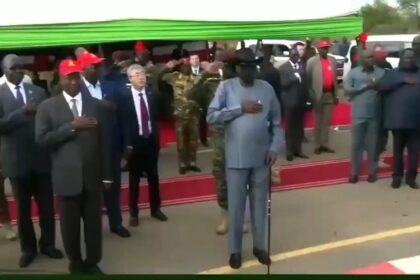 South Sudan's president urinates on himself live on television